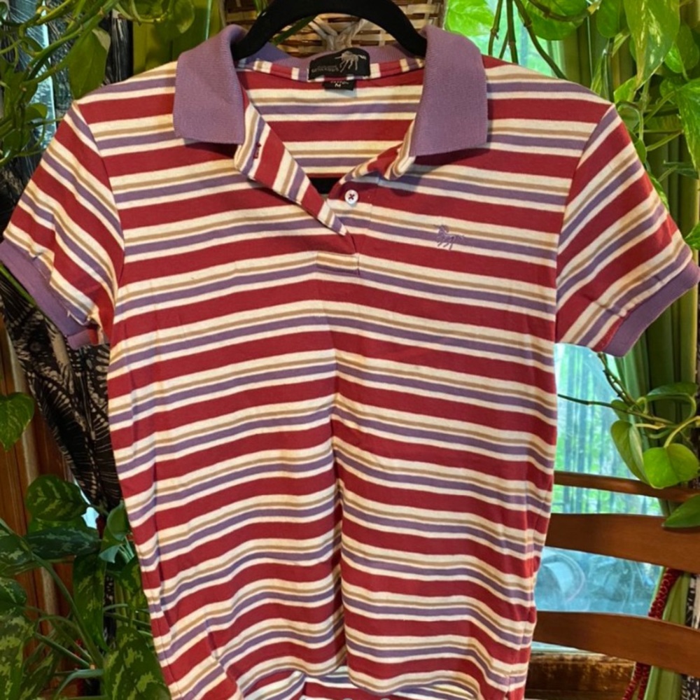 Vintage Striped Polo Shirt